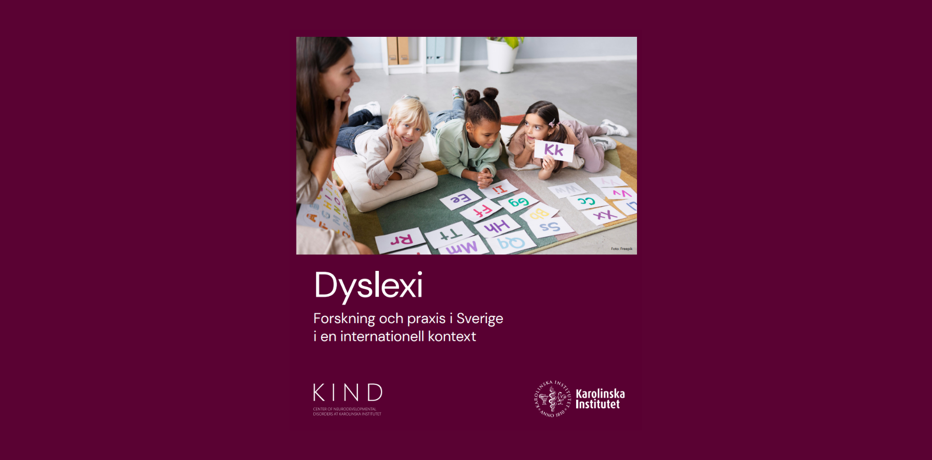 Forskningsöversikt: Dyslexi – Forskning och praxis i Sverige i en internationell kontext